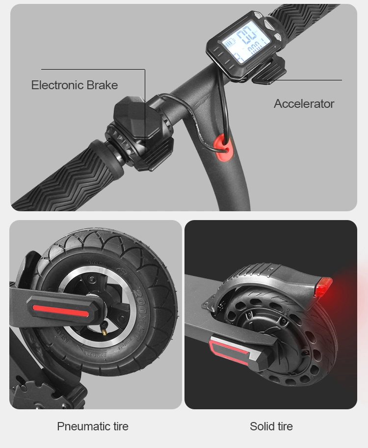 350W Fashion Folding 2-Wheels Fobleable Electric Skateboard Scooter Kick Scooter (MES-002)