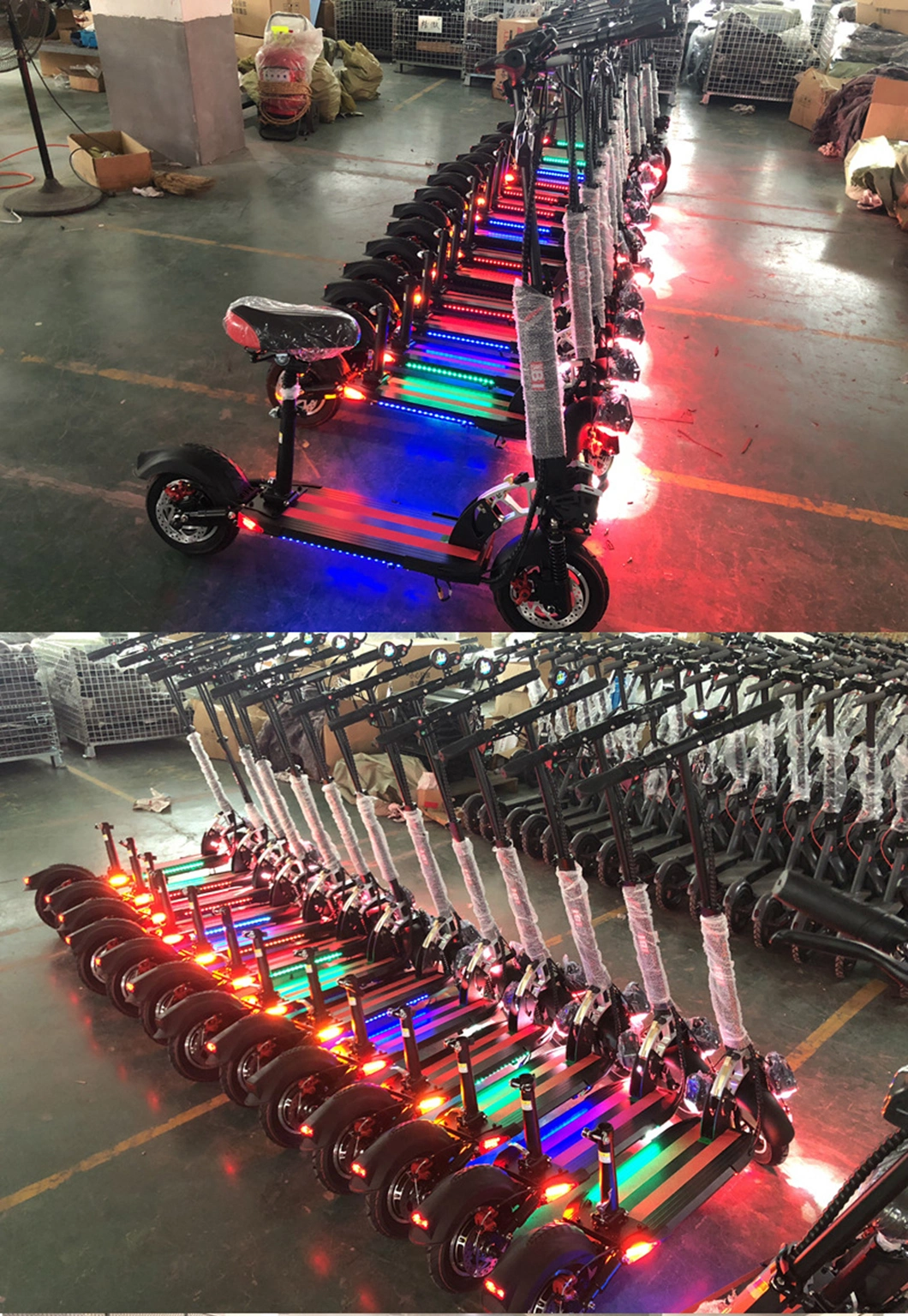 500W 1000W Two Single Rear Front Folding Powerful Brushless 600W 2000watt Dual Motor Electric Scooter