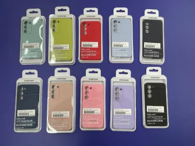 Capa protetora de silicone à prova de choque para Samsung S23 S23+ S22 S22+ S21+ S21 Ultra Note 20 10 S20 S10 S9