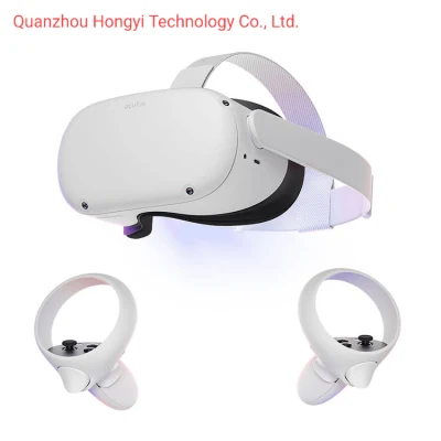 Fone de ouvido de realidade virtual Quest 2 mais vendido, tudo em um, óculos 3D Vr com suporte de 128g 256g Fov 98 graus