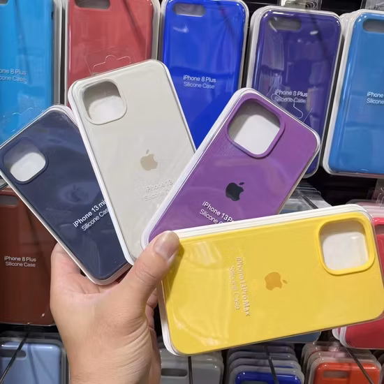 Capas de silicone por atacado para iPhone 13 11 12 PRO Max Capa traseira Acessórios para celular Capa de silicone para iPhone